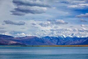 Lake Tso Moriri in Himalayas. Ladakh, India photo