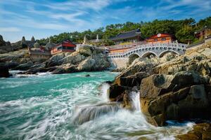 Haedong Yonggungsa Temple. Busan, South Korea photo