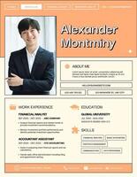 CREATIVE Finance Resume template