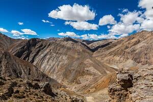 Manali Leh highway in Himalaya photo