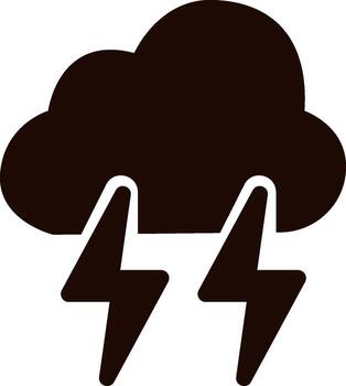 cloud with thunder vector