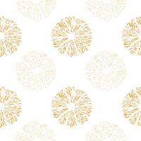 Simple seamless textile pattern with color round elements. Vector background illusrtration.