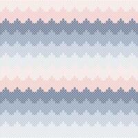 Seamless texture with a knitted pattern. Multicolored zigzag textured fabric pattern background that is seamless and repeats. vector