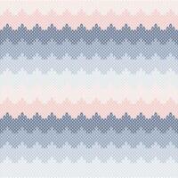 Seamless texture with a knitted pattern. Multicolored zigzag textured fabric pattern background that is seamless and repeats. vector