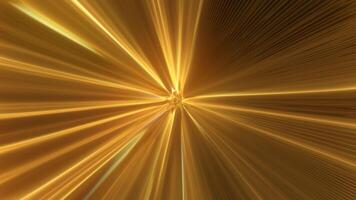gul energi magi hög hastighet avancerad ljus digital tunnel ram av trogen ljus strålar energi rader. abstrakt bakgrund. video i hög kvalitet 4k, rörelse design