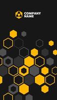 Black and Yellow Business Card for Finance Professional template