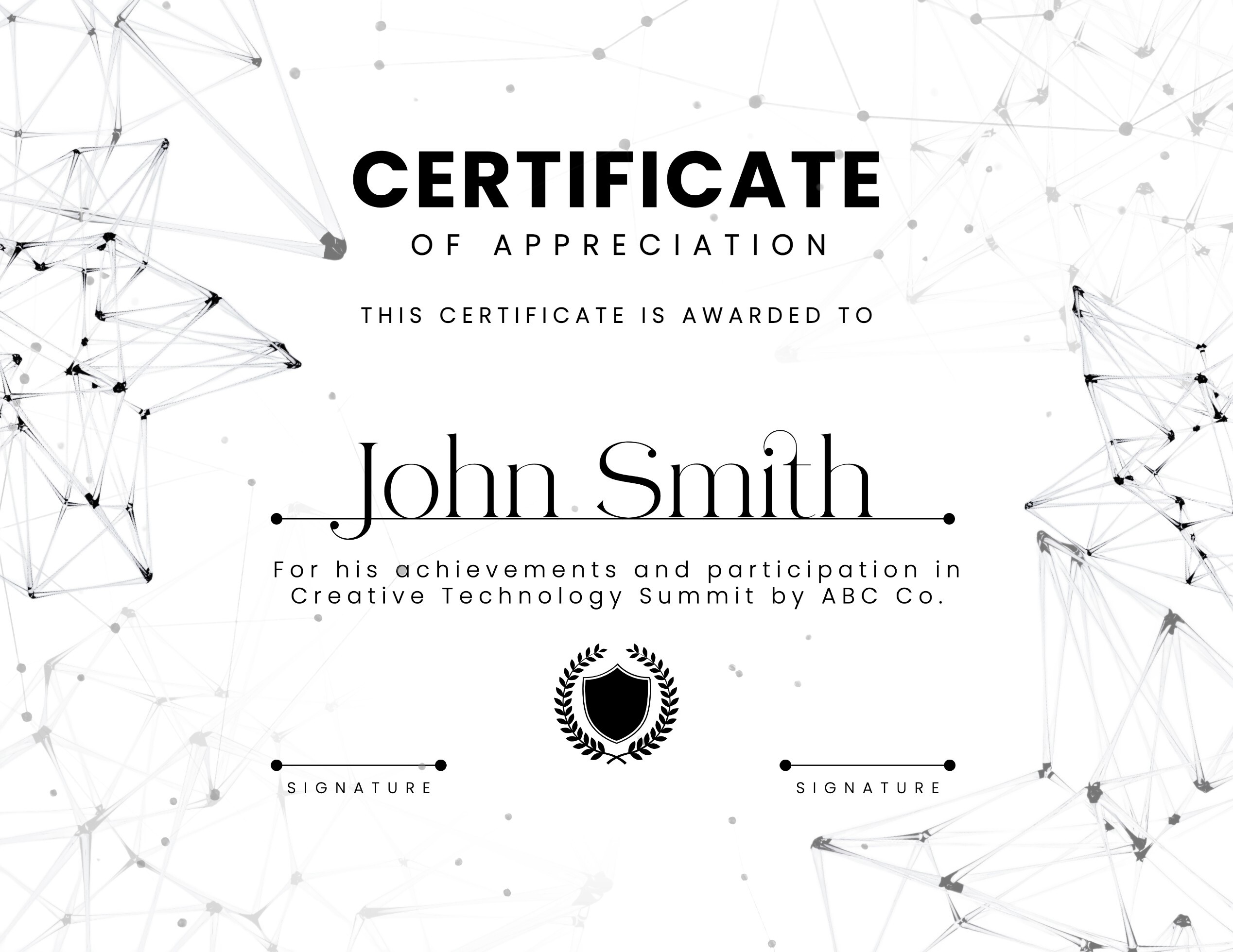 White Digital Technology Certificate of Appreciation Template