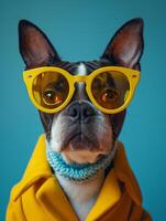 AI generated Fashion Boston Terrior photo