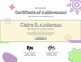 Marketing Creative Certificate template