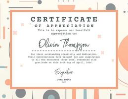 Creative Business Certificate template