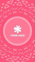 Pink Theme Business Card template