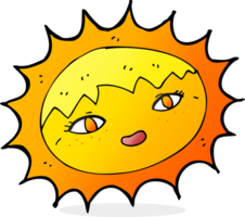 Cartoon hübsche Sonne png