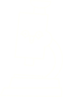 desenho de giz de microscópio png