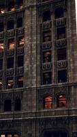 A towering skyscraper with a multitude of windows in New York City video