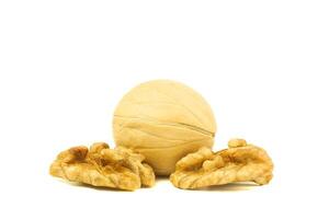 Walnuts isolated on white background. With clipping path. photo