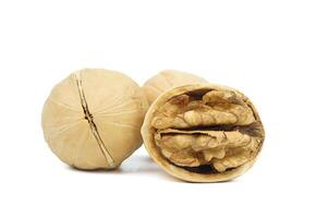 Walnuts isolated on white background. With clipping path. photo