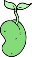 cartoon sprouting seed png