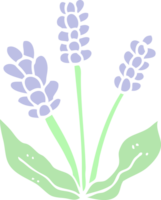 lavanda de dibujos animados de ilustración de color plano png