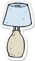 autocollant d'une lampe de dessin animé png