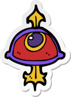 sticker of a cartoon eye symbol png