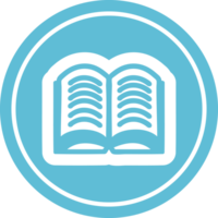 open book circular icon png