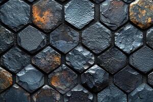 AI generated Graphite-colored stone texture , dark abstract background photo