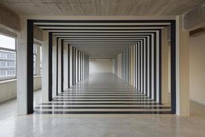 AI generated Interior geometry with correct lines photo