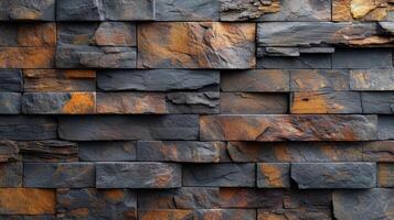 AI generated The background of an old vintage brick wall. texture photo