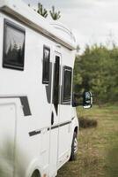 a vacation trip in a motorhome, a rest in a van photo