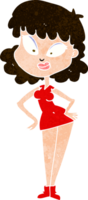 cartoon woman with hands on hips png