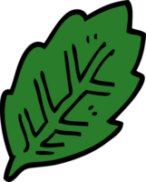 feuille d'arbre de griffonnage de dessin animé png