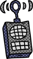 cartoon doodle van een walkie talkie png