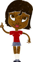 cartoon woman with idea png