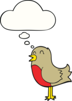 cartoon bird and thought bubble png