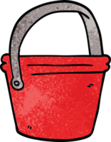 cartoon doodle bucket png