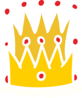 hand drawn cartoon doodle of two crowns png