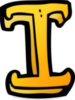 tekenfilm letter ik png