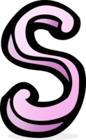 cartoon letter S png