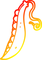 warm gradient line drawing of a cartoon peas in pod png