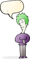 cartoon vampire with speech bubble png