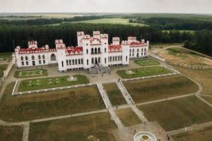 Summer Kossovsky Castle in Belarus.Puslovsky Palace photo