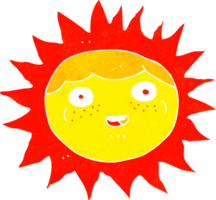 sun cartoon character png