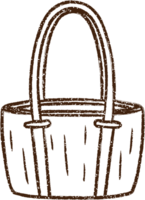 Handtasche Kohlezeichnung png