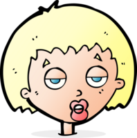 cartoon bored woman png