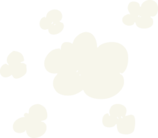 flat color illustration of steam clouds png