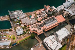 Aerial view of the city of Port-Louis, Mauritius, Africa photo