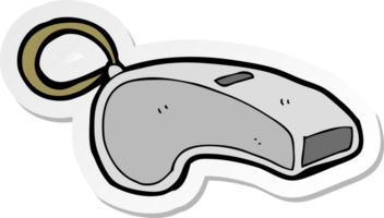 sticker of a cartoon whistle png