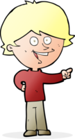 cartoon boy laughing and pointing png