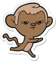 adesivo de um macaco de desenho animado png