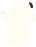 cartoon doodle polar bear png